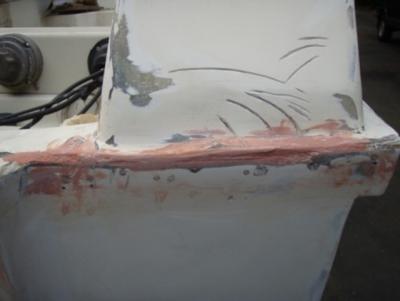 Boston Whaler - Looking scabby, mending well