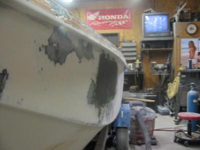 Boston Whaler - patch installed 2