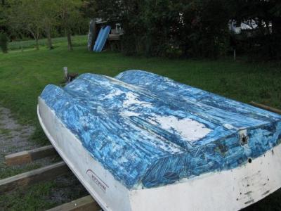 Boston Whaler - removing bottom paint