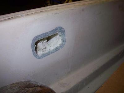 Boston Whaler - rail damage - 2