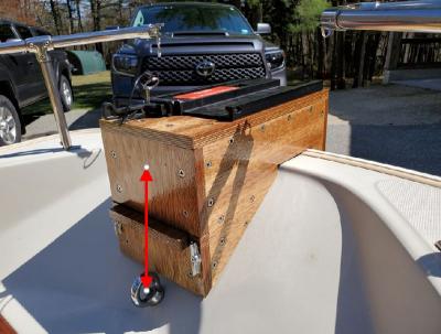 Boston Whaler - Future - Mount Additionally Secured To Bow Eye's Eye Nut